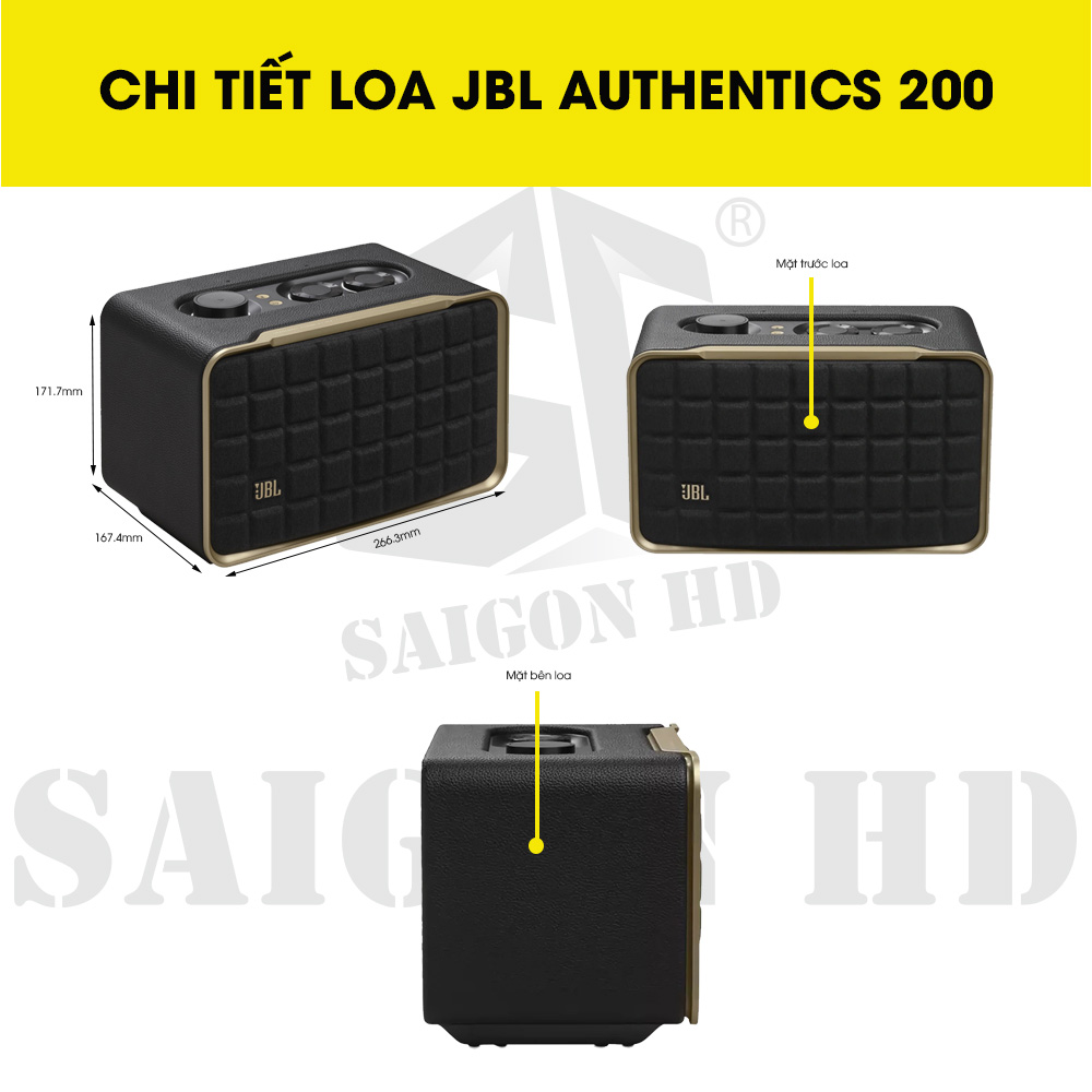 CHI TIẾT THÔNG TIN LOA JBL AUTHENTICS 200