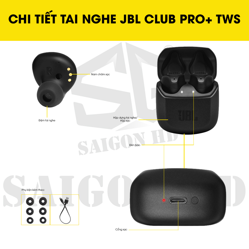 CHI TIẾT THÔNG TIN TAI NGHE JBL CLUB PRO+ TWS