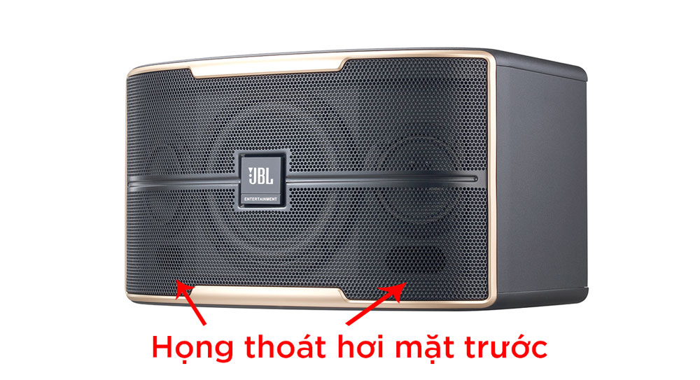 Họng thoát hơi bass phía trước trên loa Karaoke JBL Pasion 6F