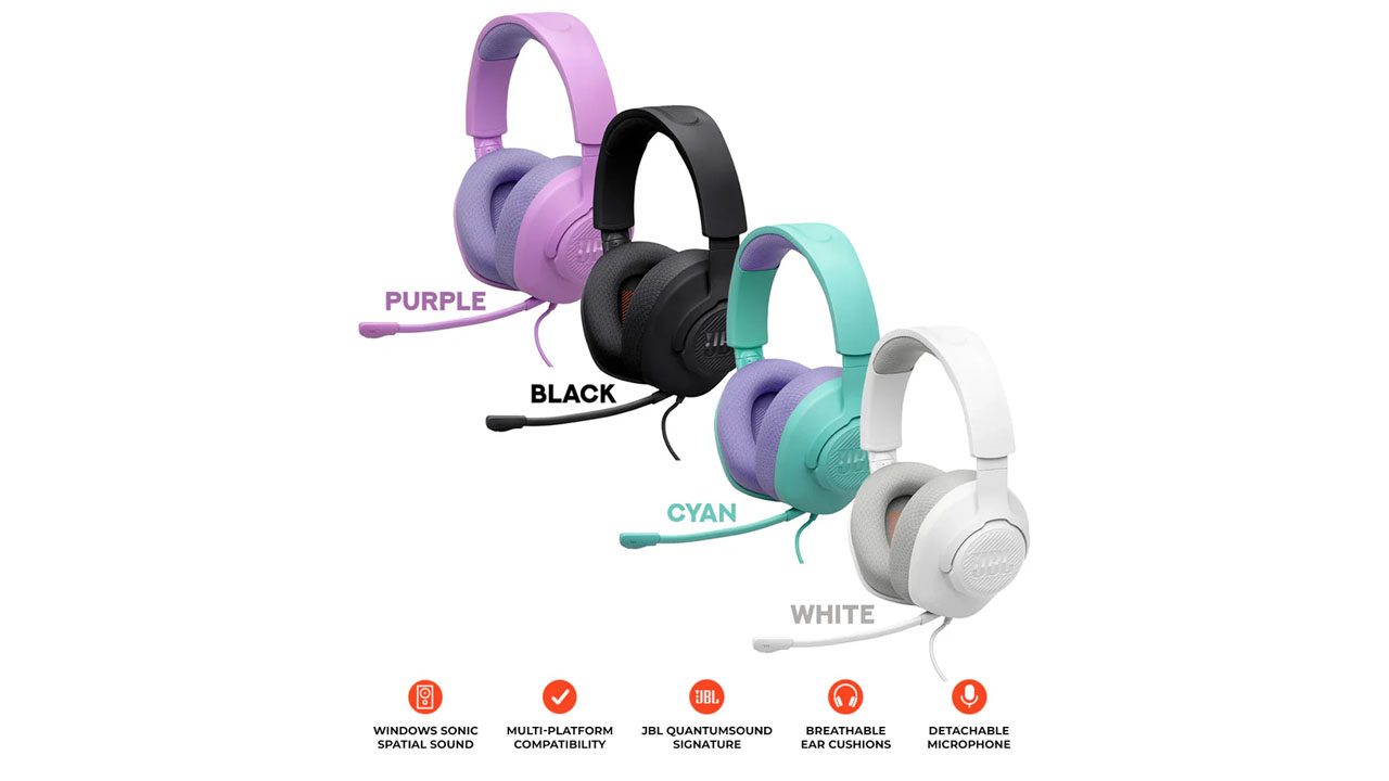 Tai nghe Gaming chụp tai c&oacute; microphone JBL Quantum 100M2 ch&iacute;nh h&atilde;ng gi&aacute; rẻ nhất