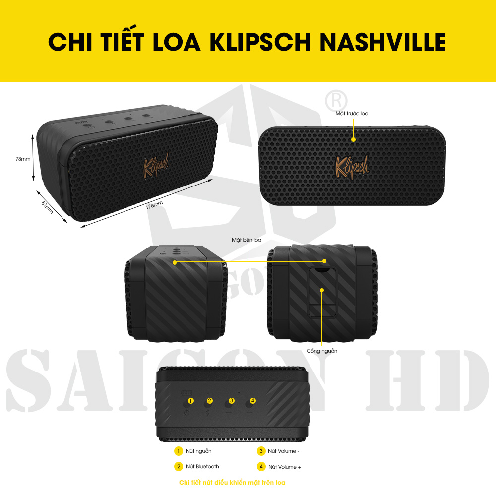 CHI TIẾT THÔNG TIN LOA KLIPSCH NASHVILLE