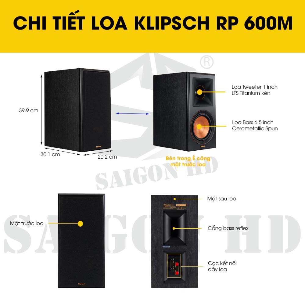 CHI TIẾT THÔNG TIN LOA KLIPSCH RP 600M