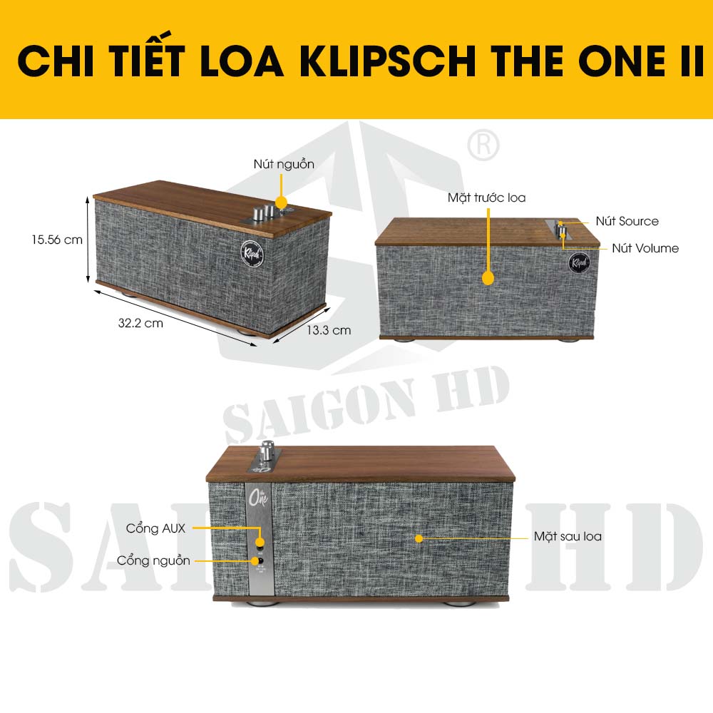 CHI TIẾT THÔNG TIN LOA KLIPSCH THE ONE II