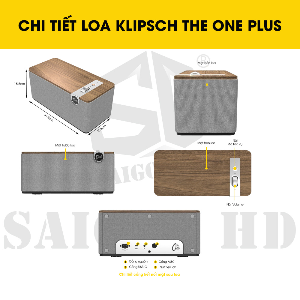 CHI TIẾT THÔNG TIN LOA KLIPSCH THE ONE PLUS