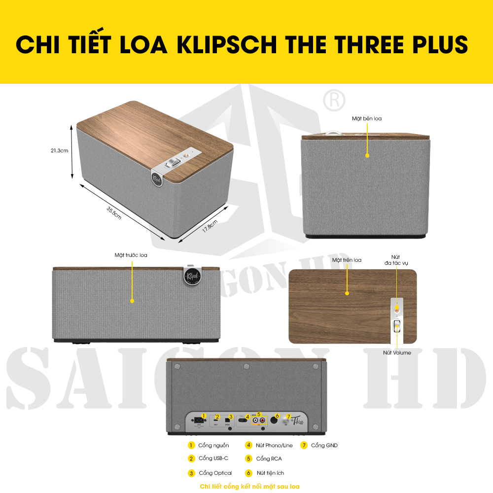 CHI TIẾT THÔNG TIN LOA KLIPSCH THE THREE PLUS