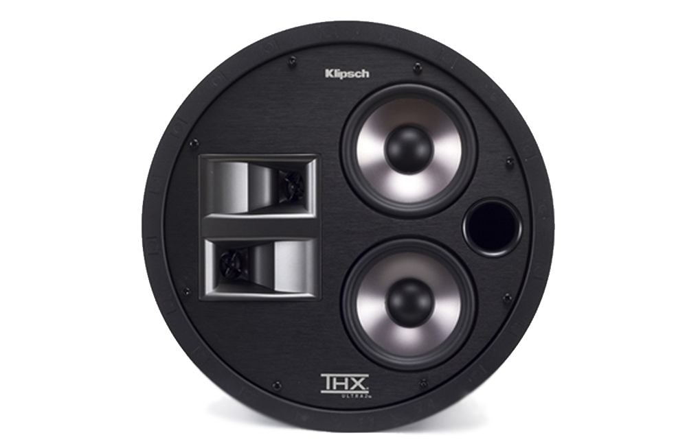 Mặt trước loa Klipsch THX 5002 S gồm cặp loa Woofer, cặp loa tweeter và cổng Bass Reflex