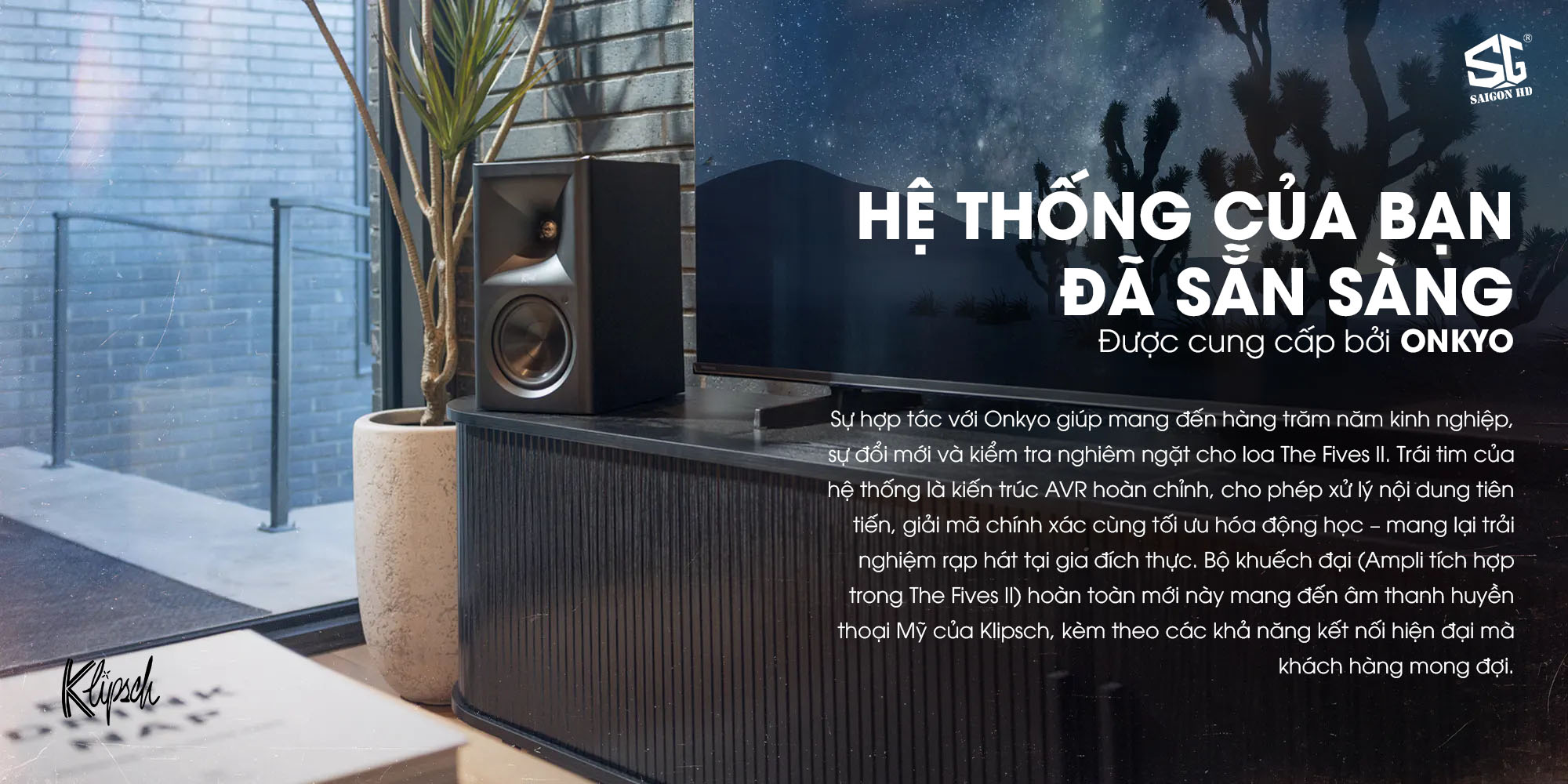 Cặp loa Bookshelf nghe nhạc t&iacute;ch hợp Ampli Klipsch The Fives II ch&iacute;nh h&atilde;ng mới nhất gi&aacute; rẻ nhất