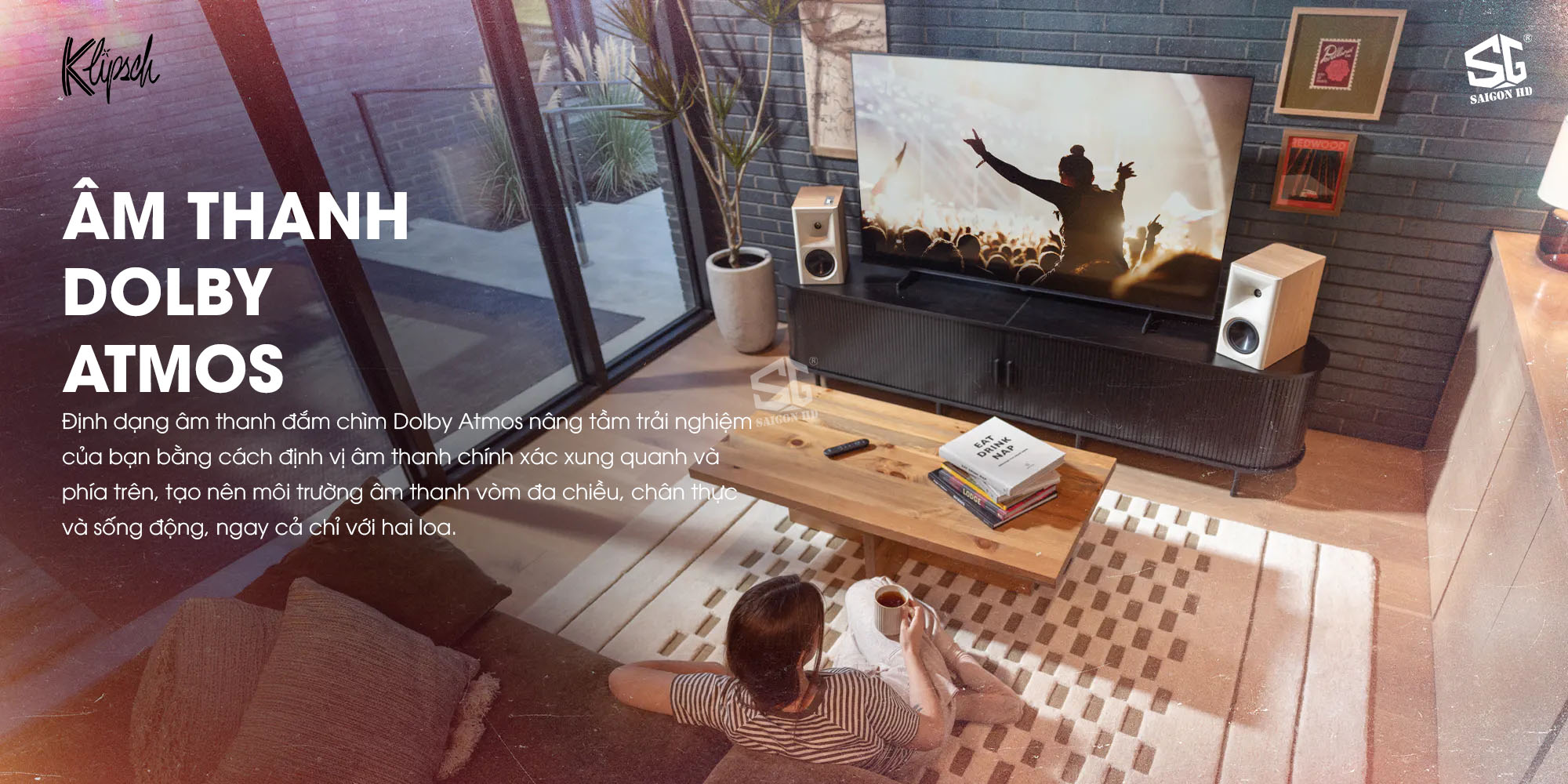 Cặp loa Bookshelf nghe nhạc t&iacute;ch hợp Ampli Klipsch The Fives II ch&iacute;nh h&atilde;ng mới nhất gi&aacute; rẻ nhất