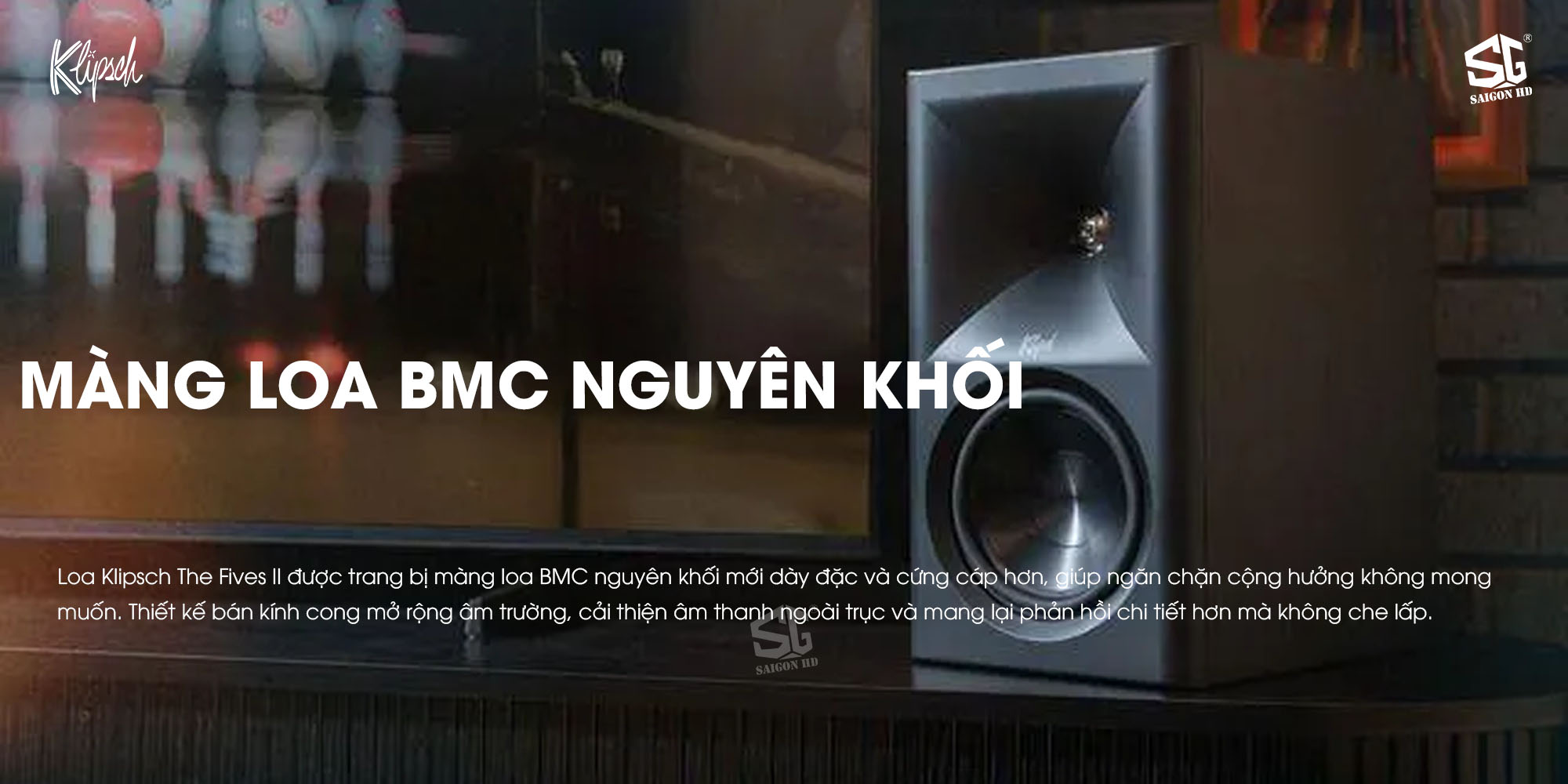 Cặp loa Bookshelf nghe nhạc t&iacute;ch hợp Ampli Klipsch The Fives II ch&iacute;nh h&atilde;ng mới nhất gi&aacute; rẻ nhất