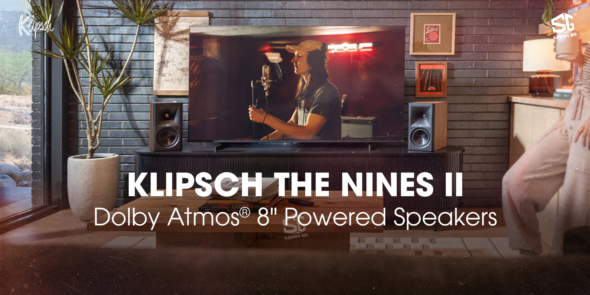 Cặp loa Bookshelf Active cao cấp Klipsch The Nines II ch&iacute;nh h&atilde;ng mới nhất gi&aacute; rẻ nhất