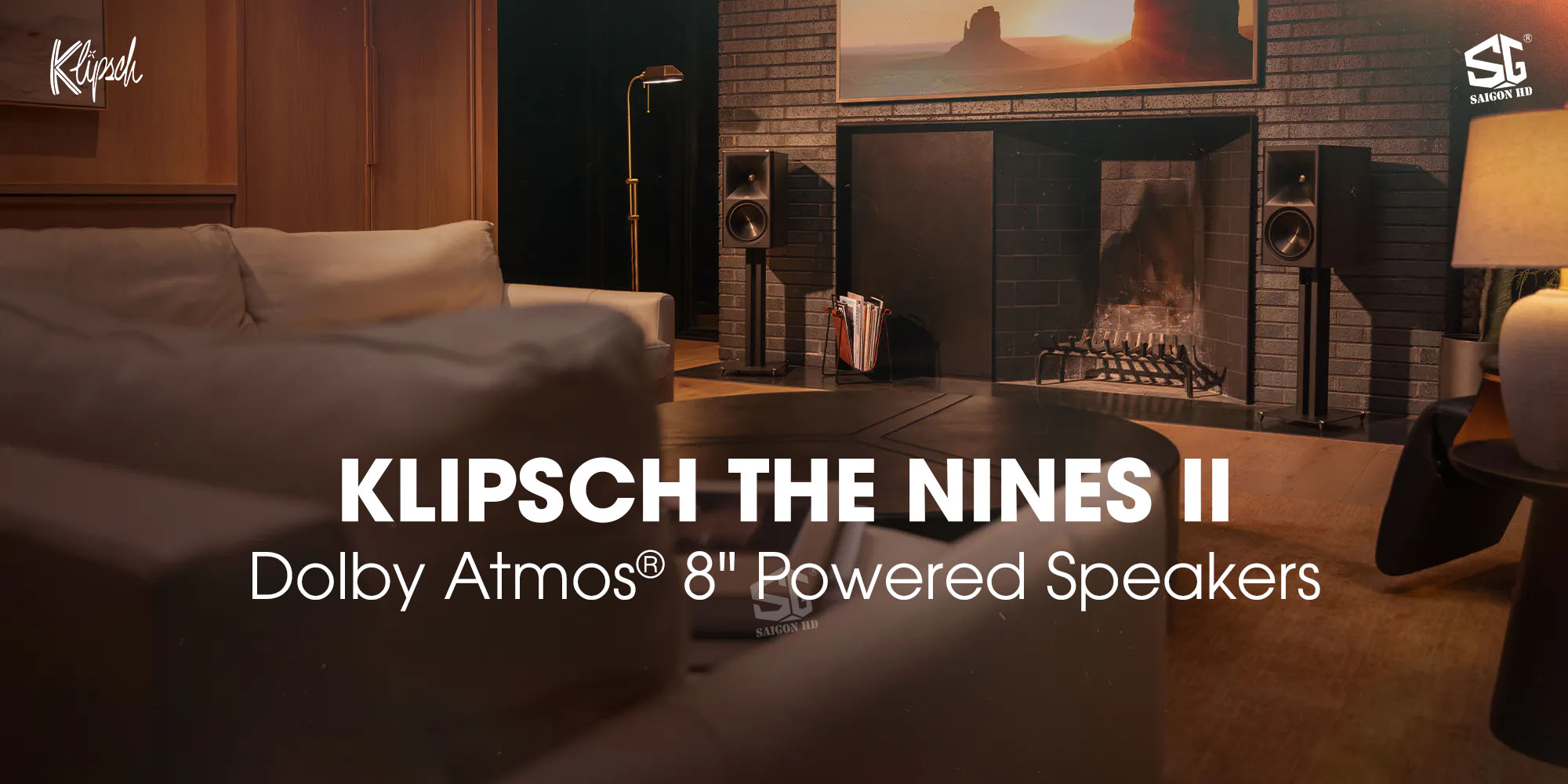 Cặp loa Bookshelf Active cao cấp Klipsch The Nines II ch&iacute;nh h&atilde;ng mới nhất gi&aacute; rẻ nhất