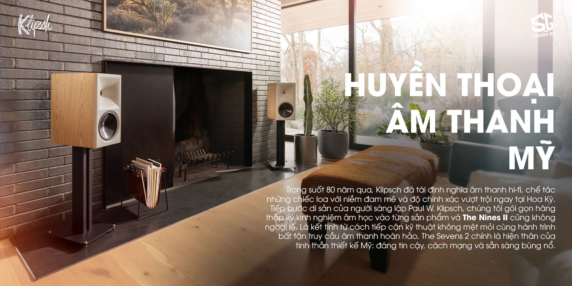 Cặp loa Bookshelf Active cao cấp Klipsch The Nines II ch&iacute;nh h&atilde;ng mới nhất gi&aacute; rẻ nhất