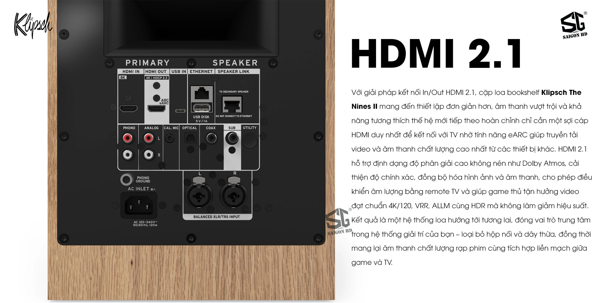 Cặp loa Bookshelf Active cao cấp Klipsch The Nines II ch&iacute;nh h&atilde;ng mới nhất gi&aacute; rẻ nhất