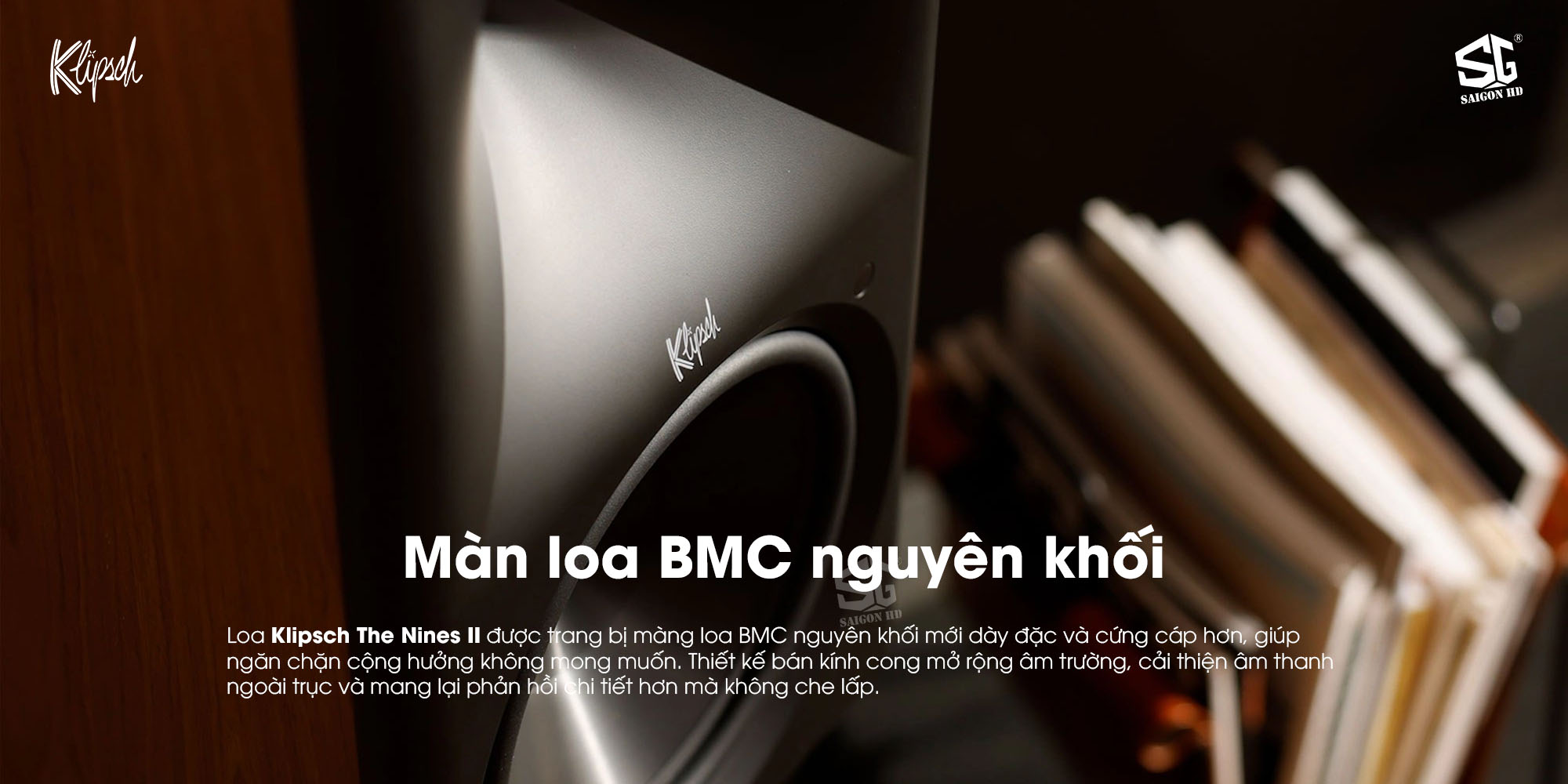 Cặp loa Bookshelf Active cao cấp Klipsch The Nines II ch&iacute;nh h&atilde;ng mới nhất gi&aacute; rẻ nhất