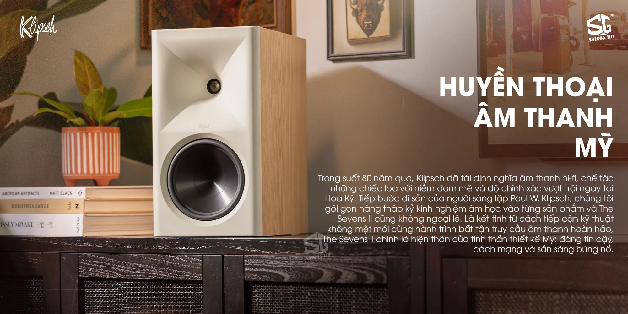 Cặp loa Bookshefl Active nghe nhạc Klipsch The Sevens II ch&iacute;nh h&atilde;ng mới nhất gi&aacute; rẻ nhất