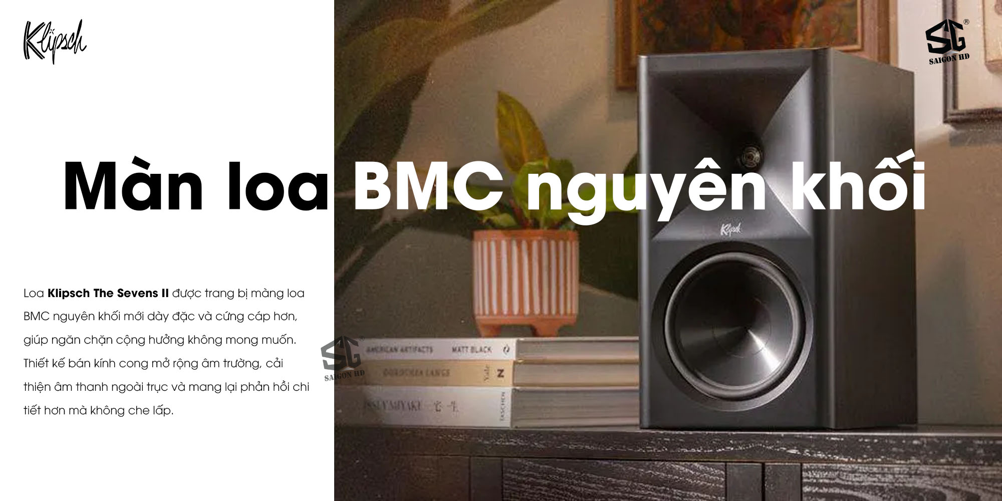 Cặp loa Bookshefl Active nghe nhạc Klipsch The Sevens II ch&iacute;nh h&atilde;ng mới nhất gi&aacute; rẻ nhất