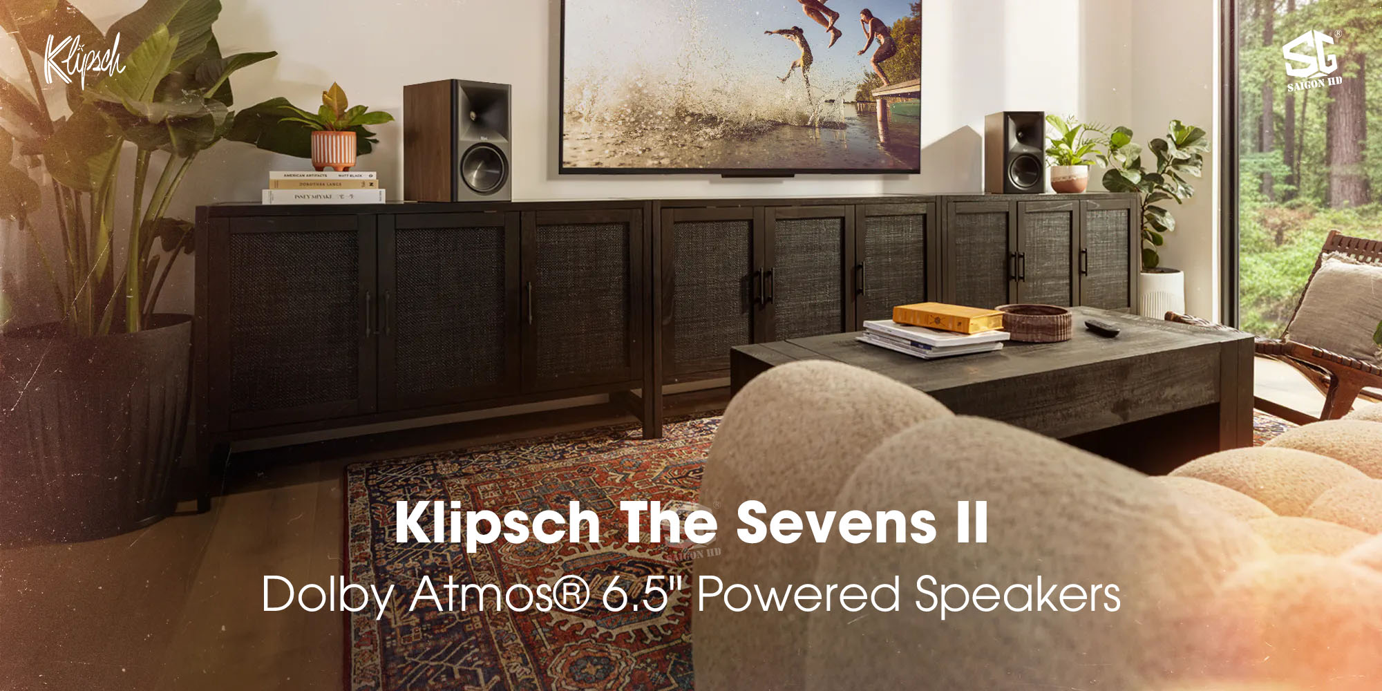 Cặp loa Bookshefl Active nghe nhạc Klipsch The Sevens II ch&iacute;nh h&atilde;ng mới nhất gi&aacute; rẻ nhất