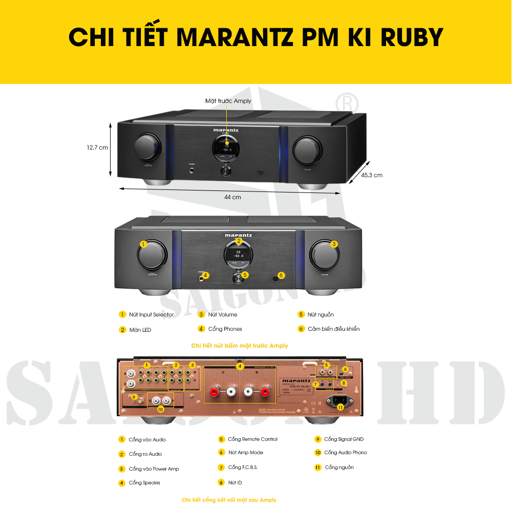 CHI TIẾT MARANTZ PM KI RUBY