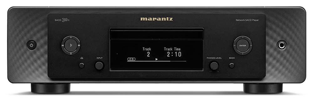 Mặt trước đầu phát Marantz SACD 30N thiết kế đơn giản gồm các nút chức năng và màn hình LCD