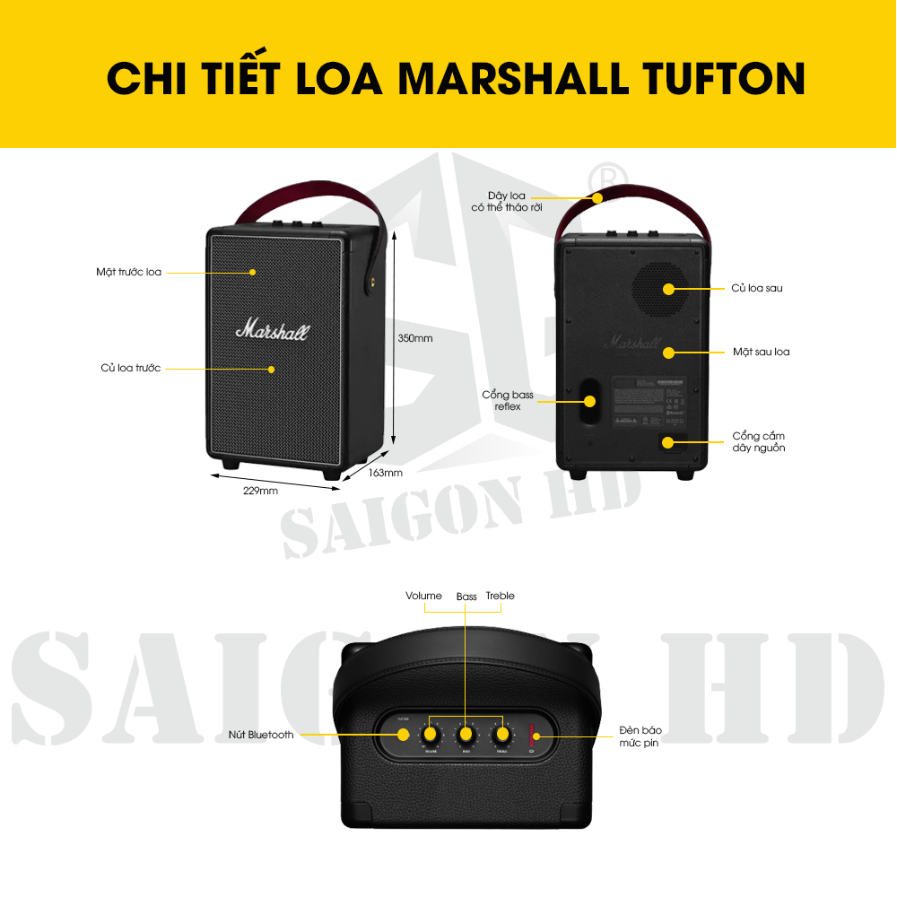 CHI TIẾT THÔNG TIN LOA MARSHALL TUFTON