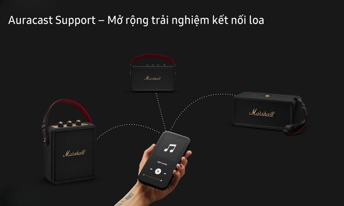 Loa bluetooth di động Marshall Stockwell III ch&iacute;nh h&atilde;ng gi&aacute; rẻ