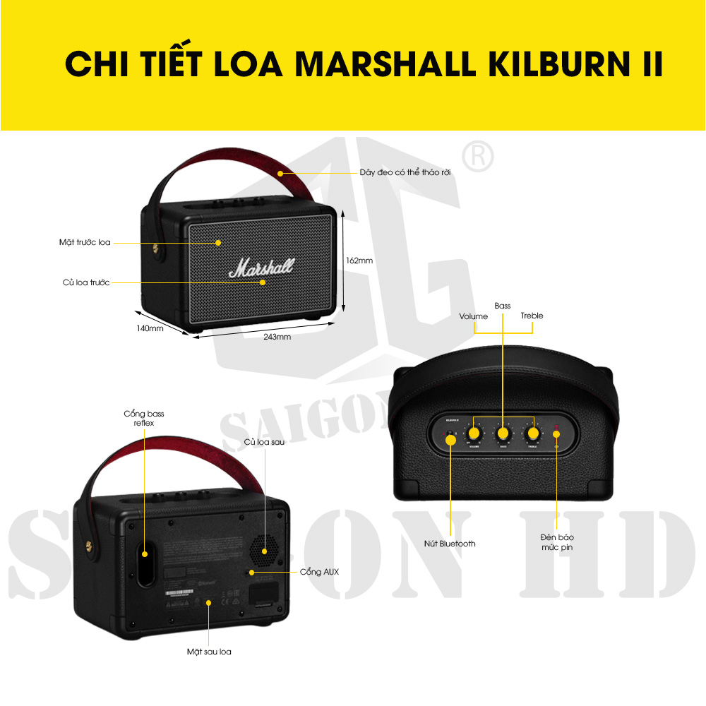 CHI TIẾT THÔNG TIN LOA MARSHALL KILBURN II