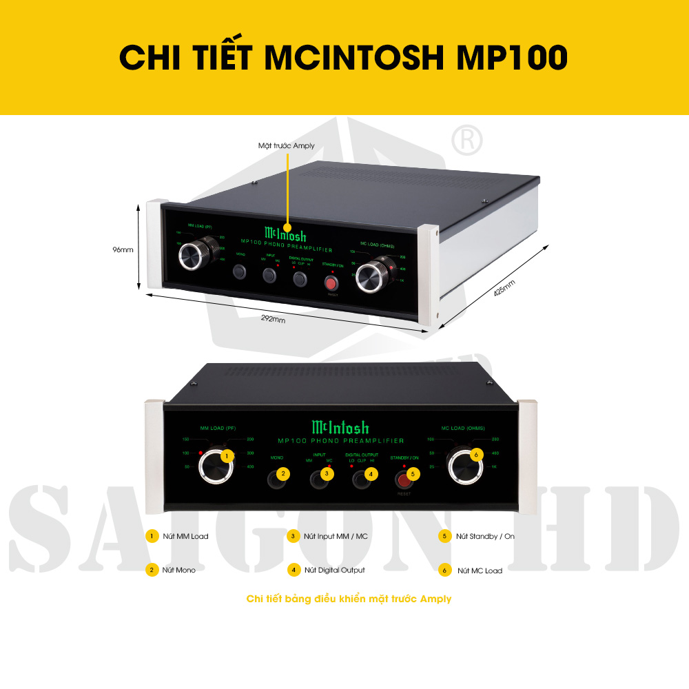 CHI TIẾT THÔNG TIN MCINTOSH MP100