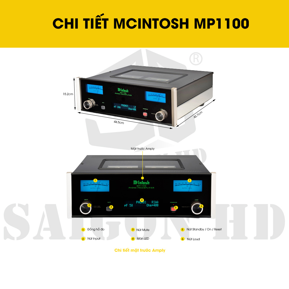 CHI TIẾT THÔNG TIN MCINTOSH MP1100