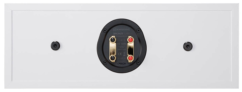 Mặt sau loa Bronze C150 là cổng kết nối âm thanh