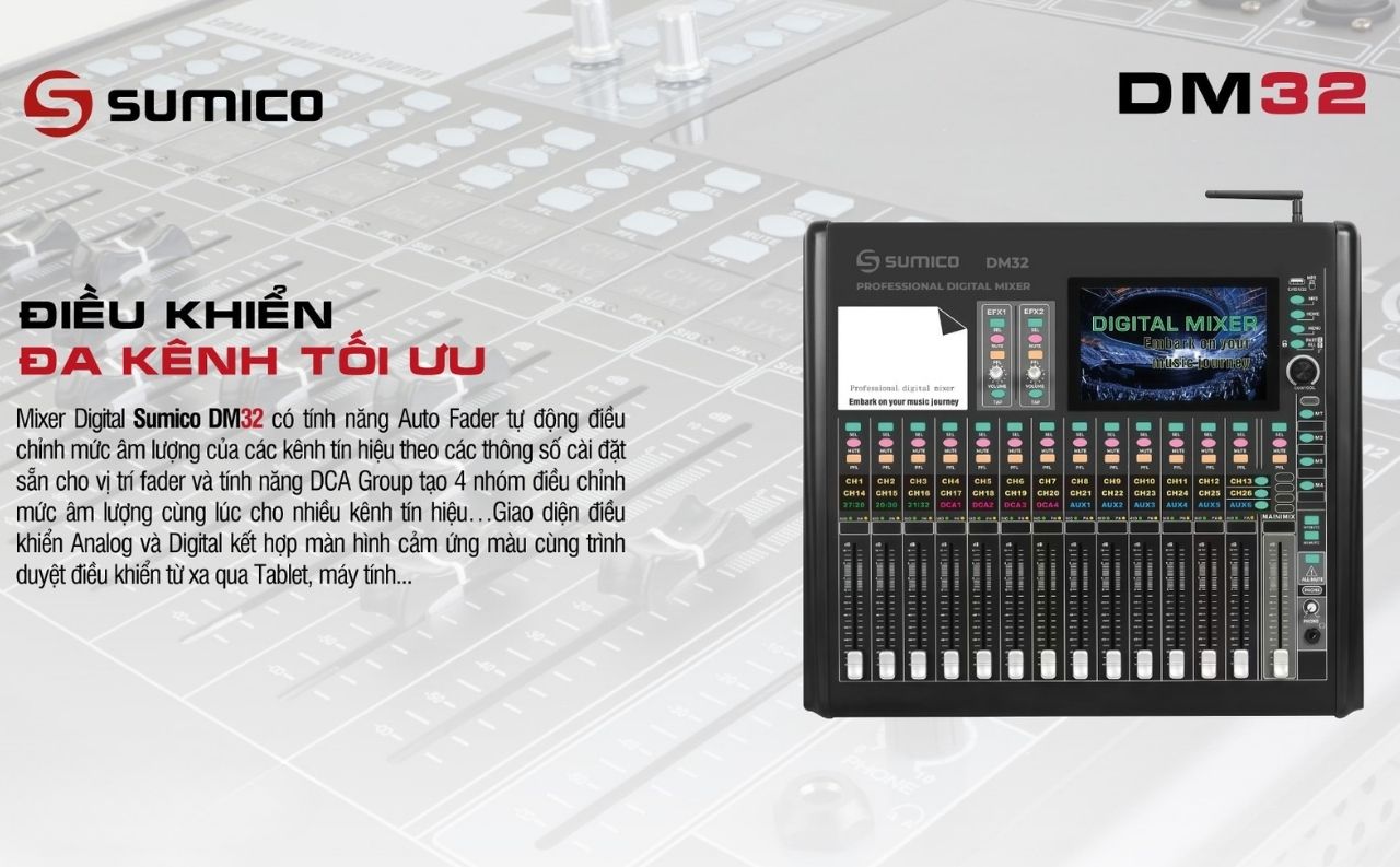 Mixer Digital Sumico DM32 ch&iacute;nh h&atilde;ng gi&aacute; rẻ