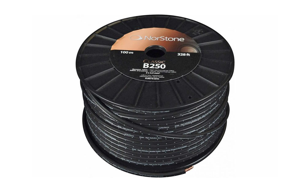 NORSTONE CLASSIC 250 BLACK SPEAKER CABLE/100M (LE)