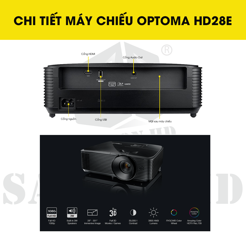 Chi Tiết Thông Tin Máy Chiếu OPTOMA HD28E