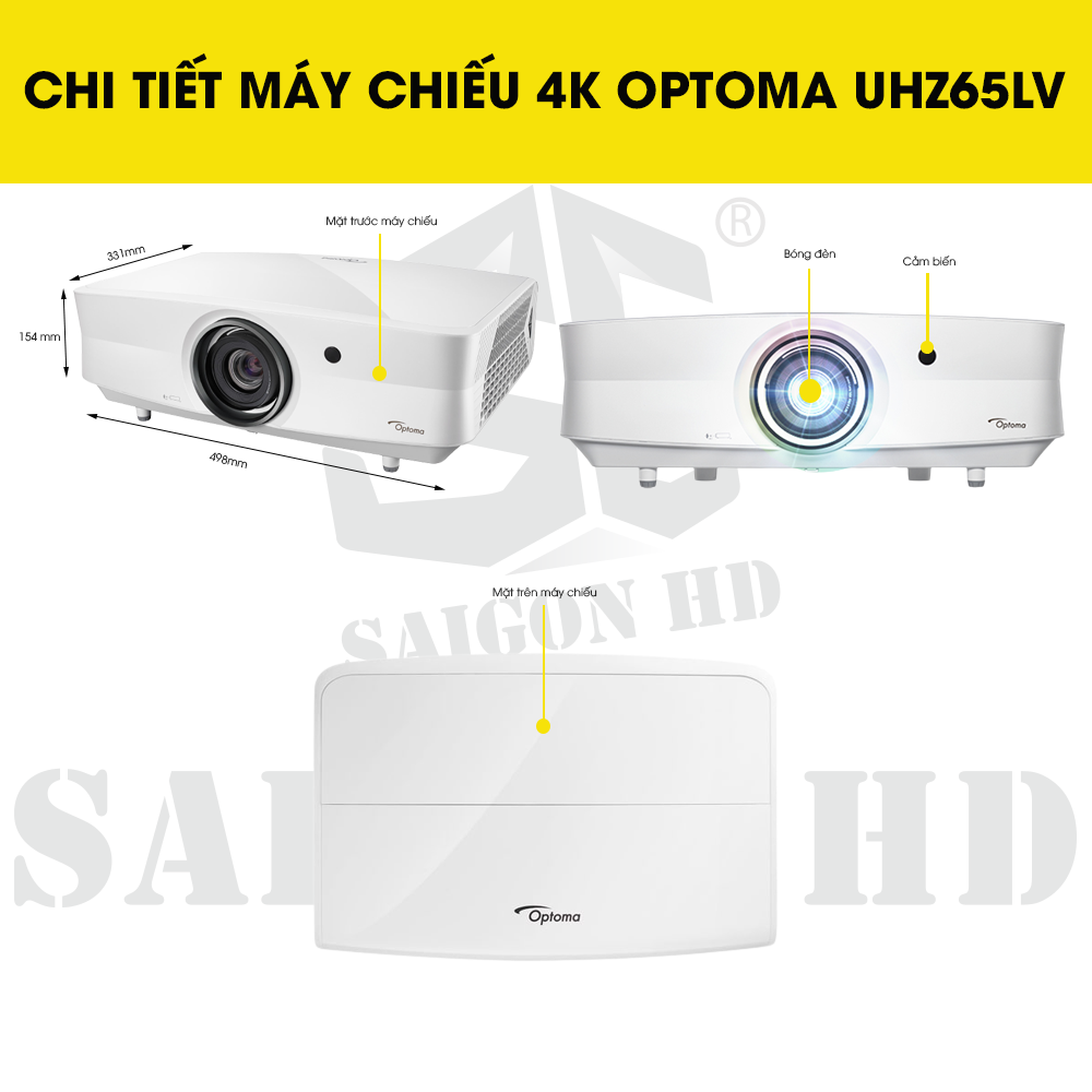 CHI TIẾT THÔNG TIN MÁY CHIẾU OPTOMA UHZ65LV