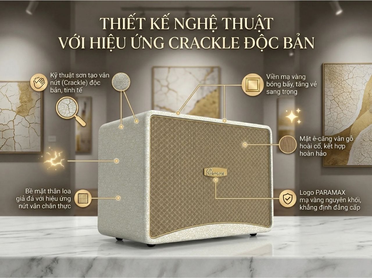Loa karaoke di động x&aacute;ch tay Paramax Art 88 ch&iacute;nh h&atilde;ng gi&aacute; rẻ nhất