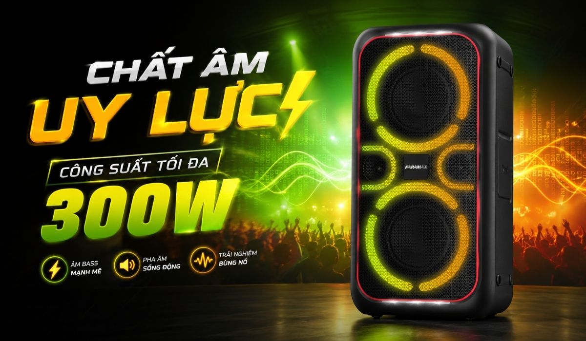 Loa karaoke di động Paramax PartyMore 850 ch&iacute;nh h&atilde;ng gi&aacute; rẻ