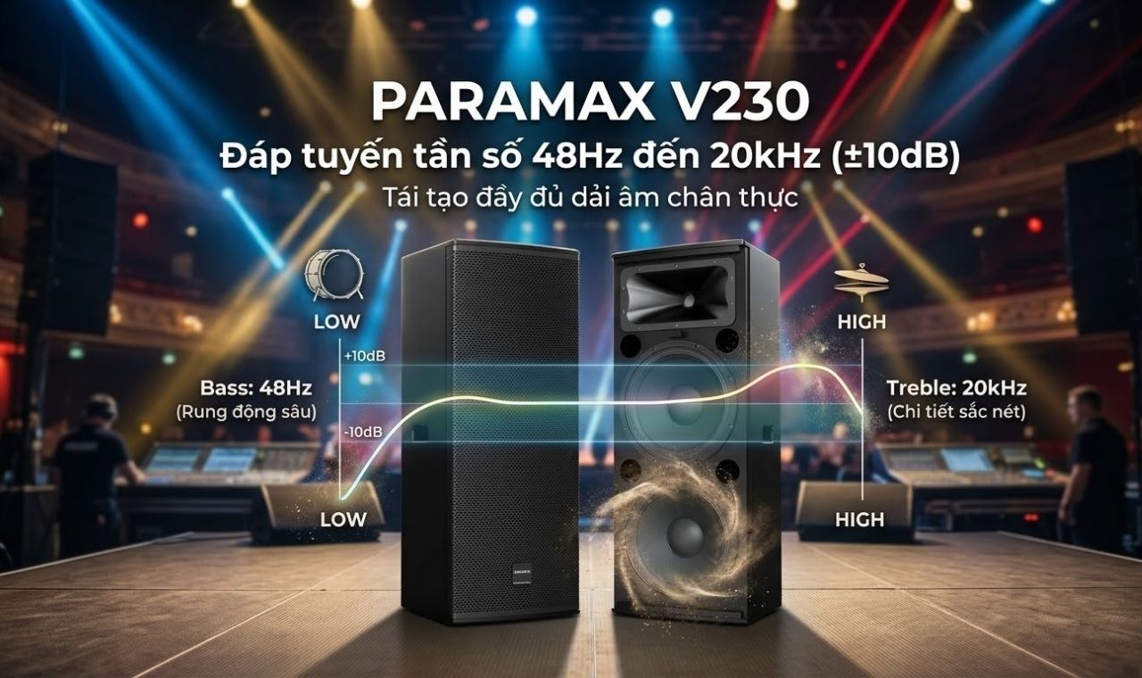 Loa Karaoke Paramax V230 ch&iacute;nh h&atilde;ng gi&aacute; rẻ nhất