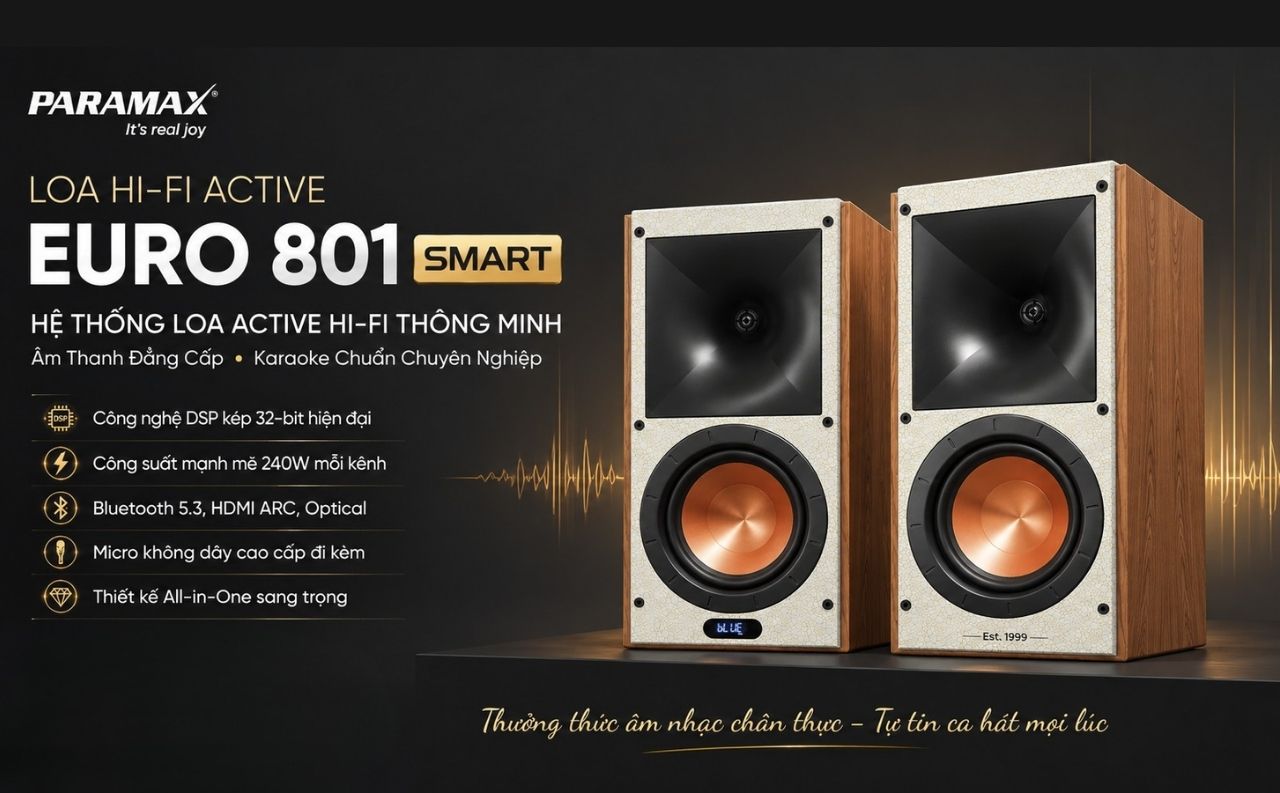 Loa Paramax EURO 801 Smart ch&iacute;nh h&atilde;ng gi&aacute; rẻ