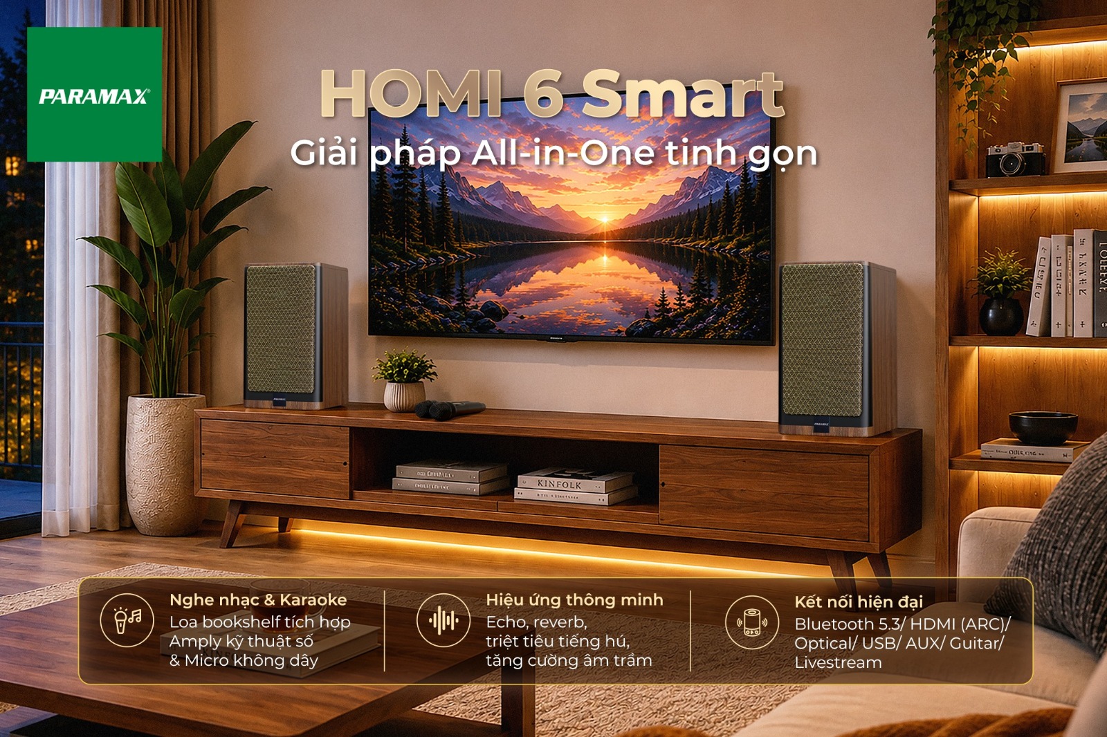 Loa Paramax HOMI 6 Smart ch&iacute;nh h&aacute;ng gi&aacute; rẻ nhất 