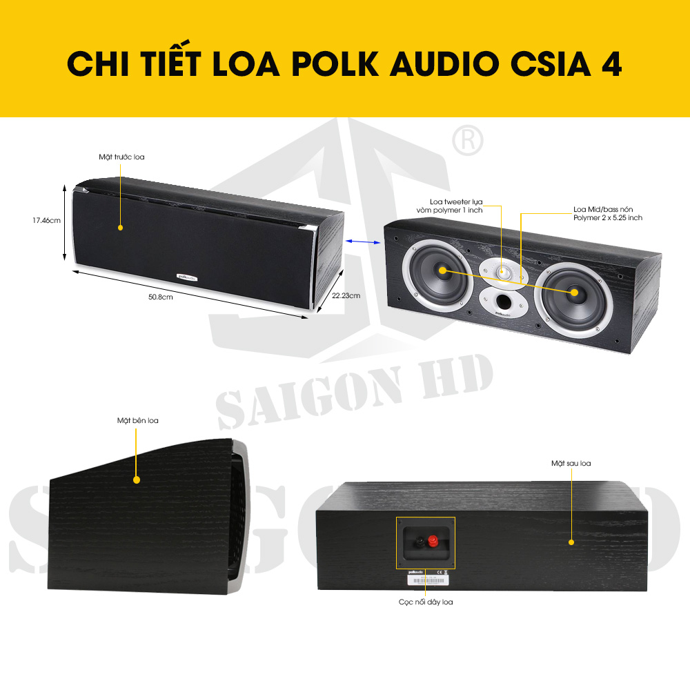 CHI TIẾT THÔNG TIN LOA POLK AUDIO CSi A4