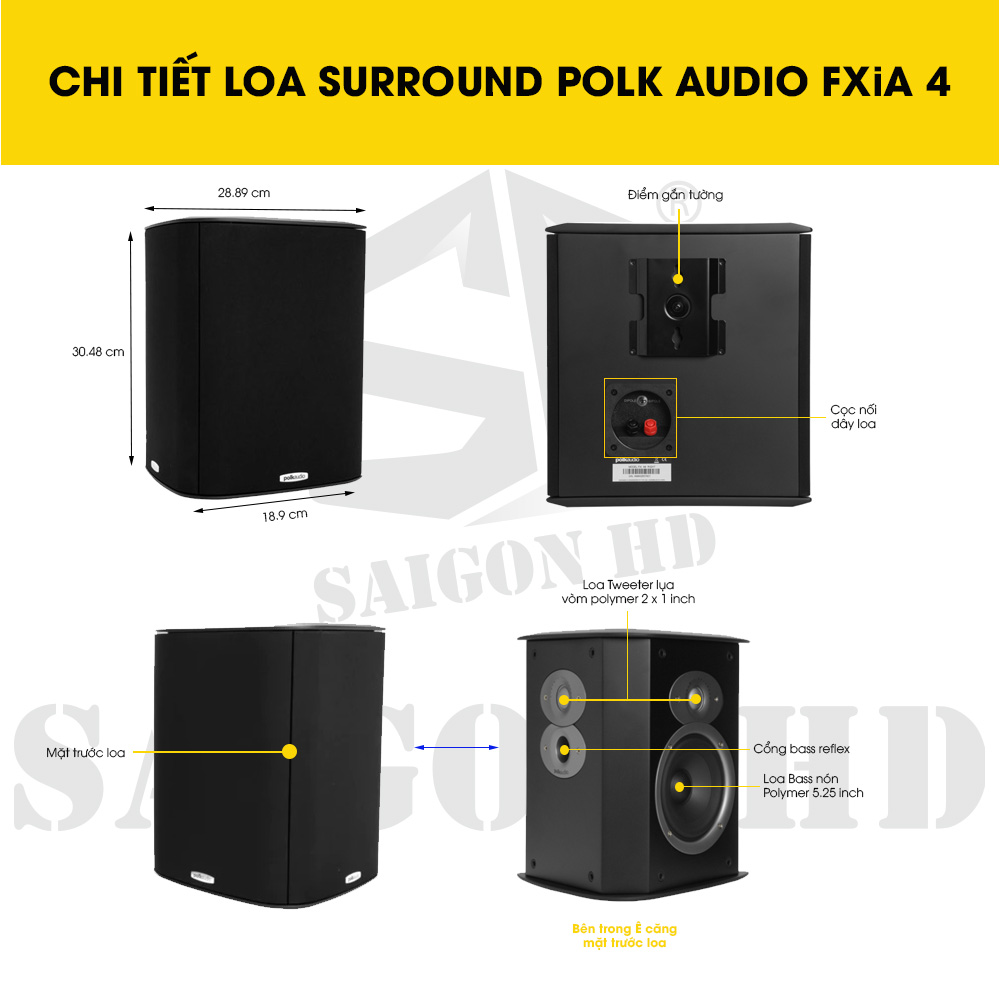 CHI TIẾT THÔNG TIN POLK AUDIO FXIA 4