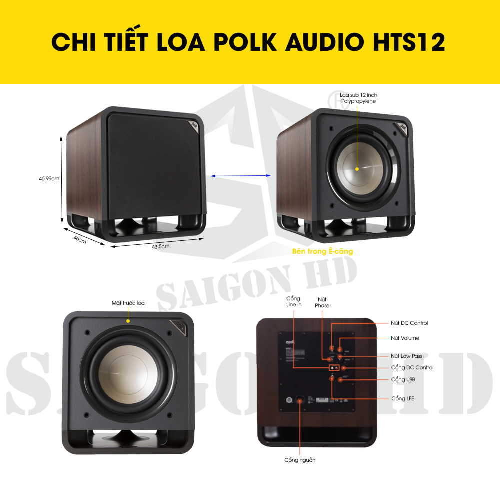 CHI TIẾT LOA POLK AUDIO HTS12