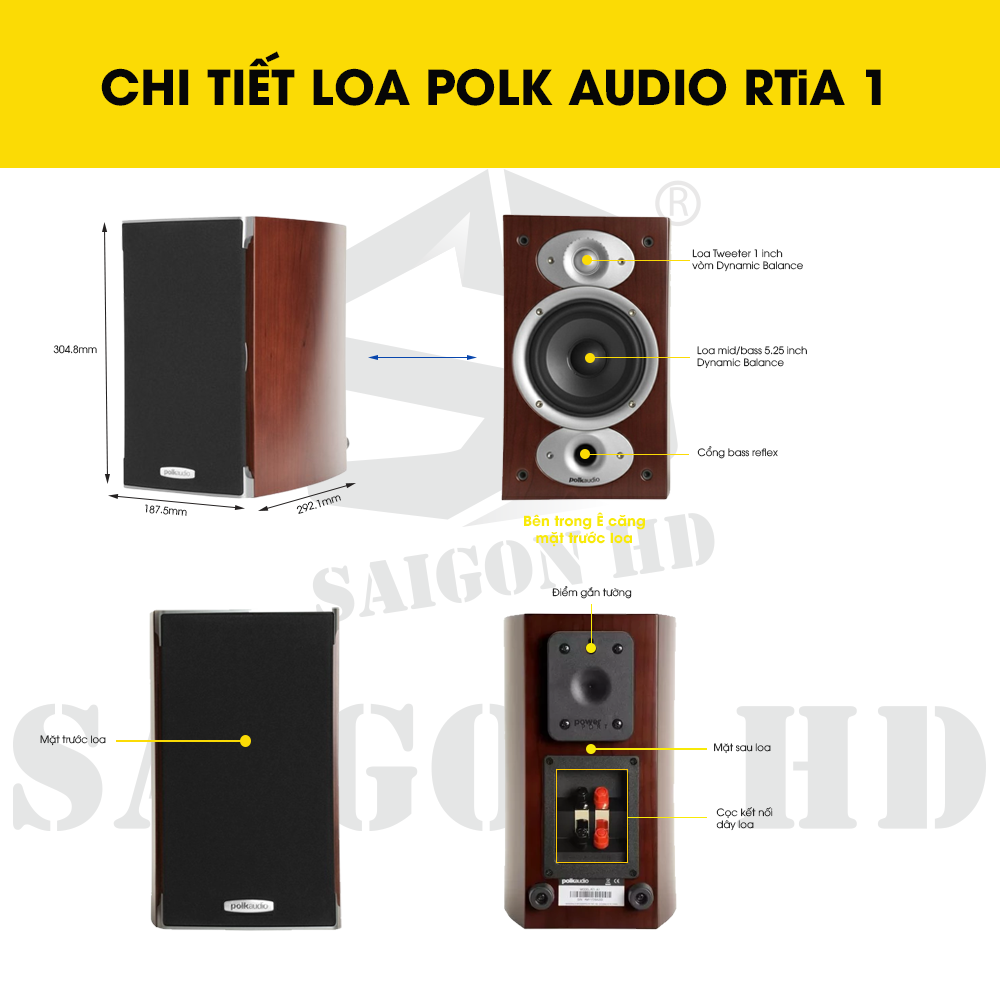 CHI TIẾT THÔNG TIN LOA POLK AUDIO RTi A1