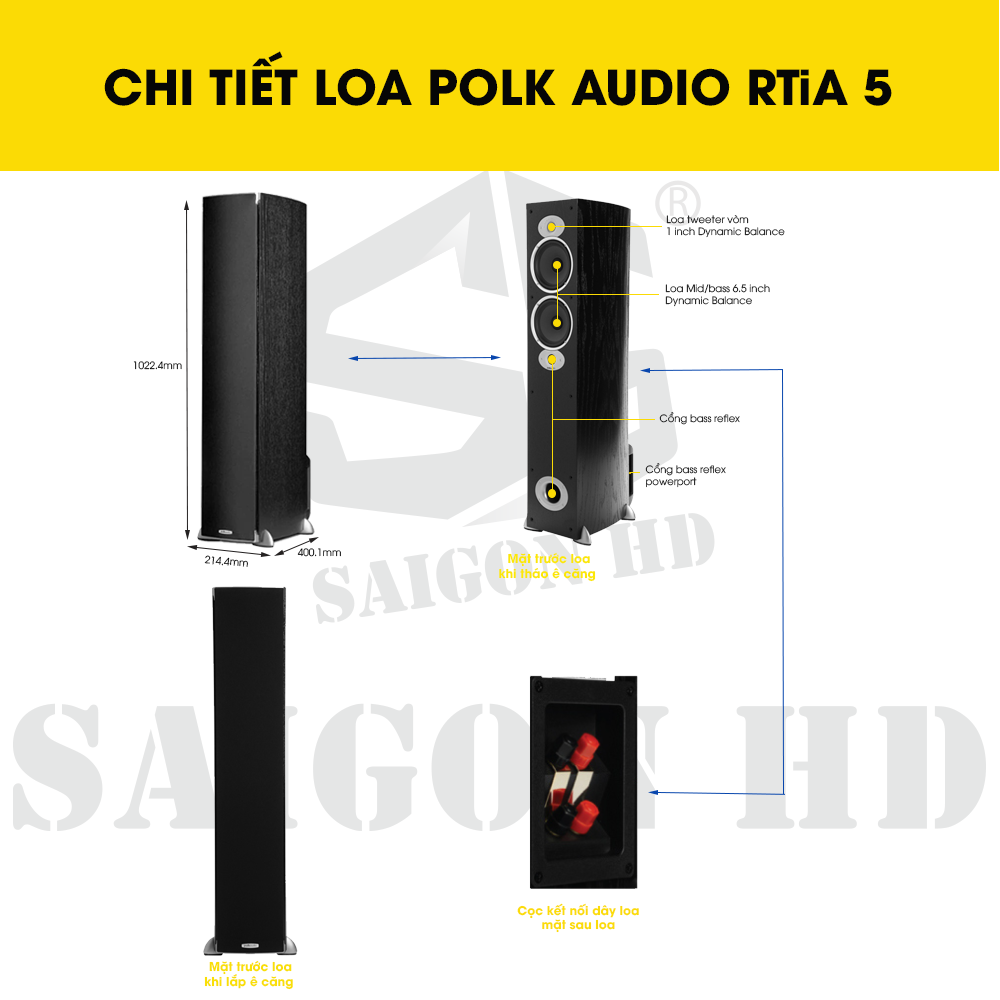 CHI TIẾT THÔNG TIN LOA POLK AUDIO RTIA 5