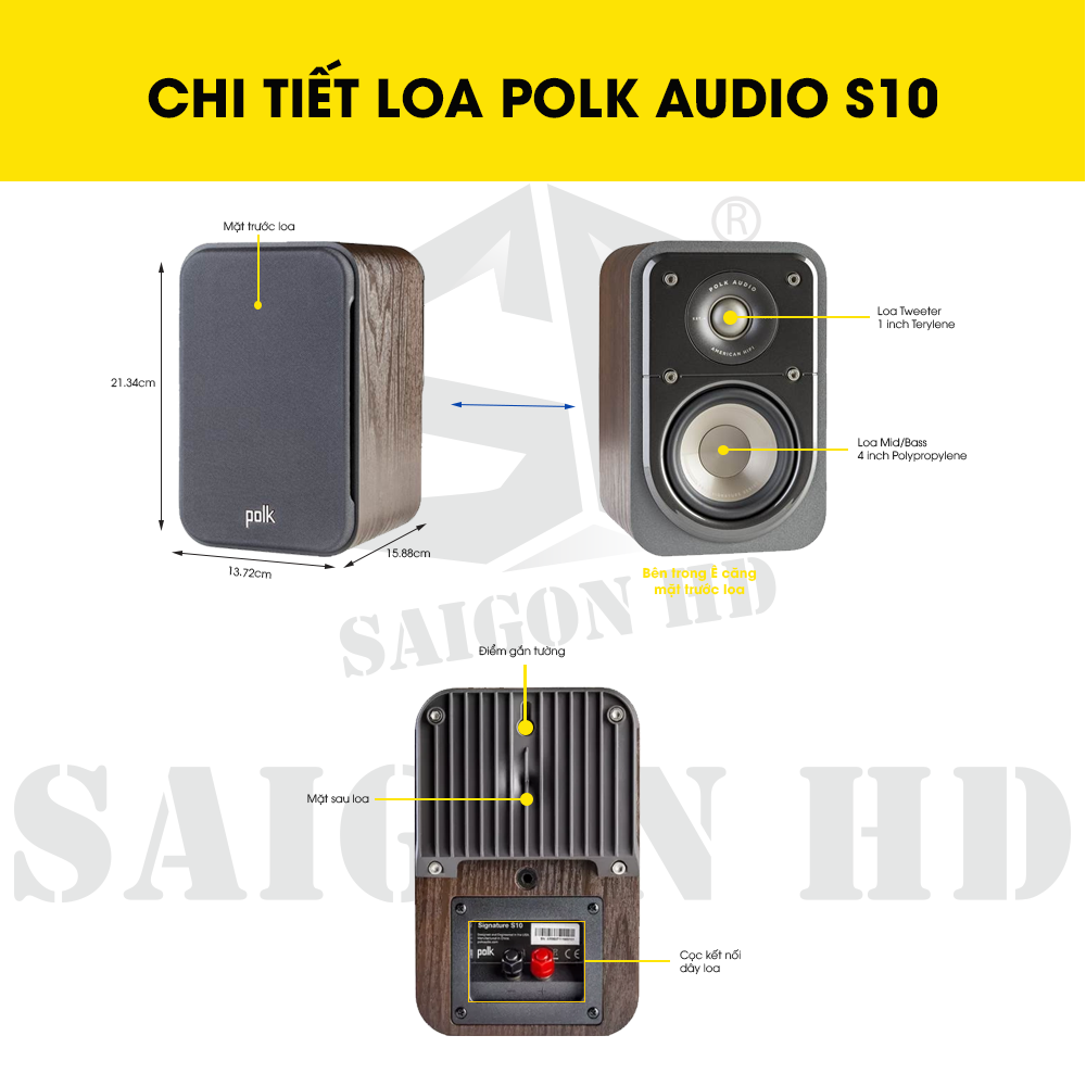 CHI TIẾT THÔNG TIN LOA POLK AUDIO S10