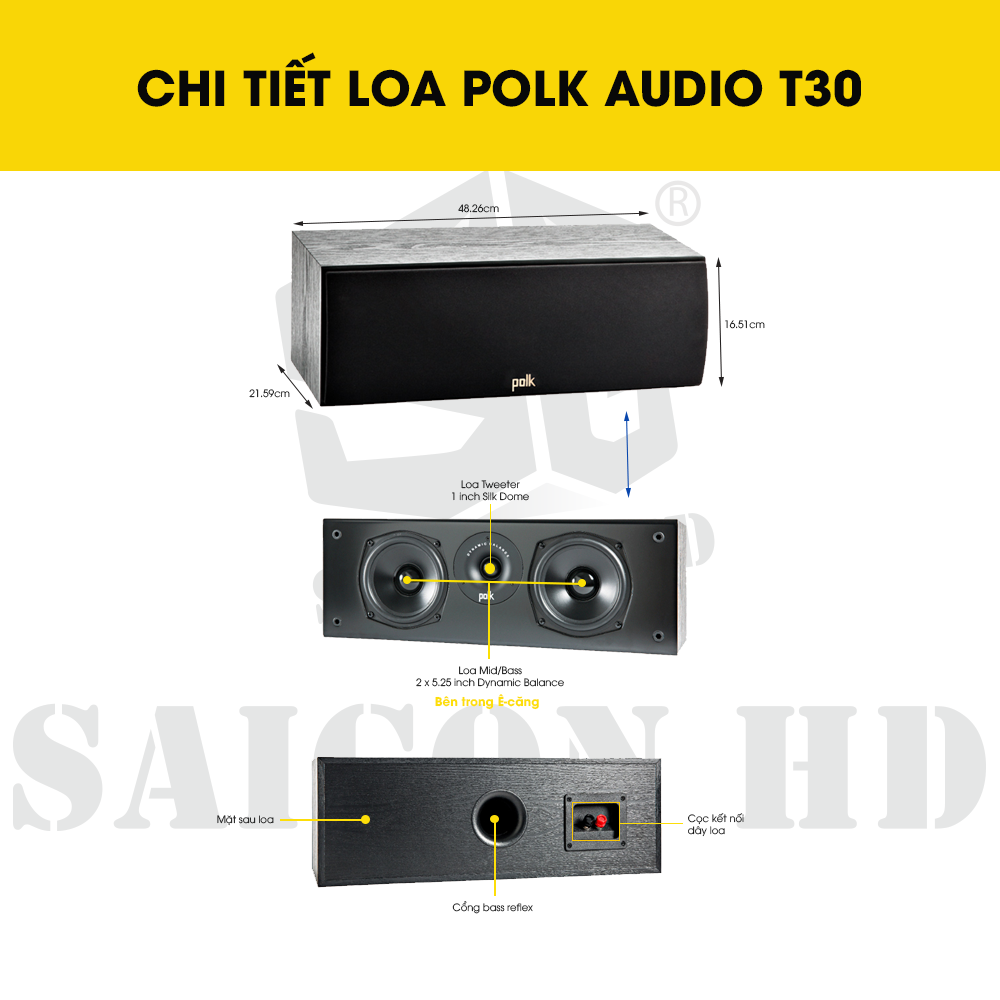 CHI TIẾT THÔNG TIN LOA POLK AUDIO T30