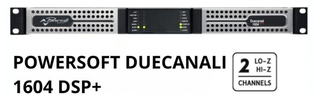 Amply c&ocirc;ng suất Powersoft DUECANALI 1604 DSP Plus ch&iacute;nh h&atilde;ng gi&aacute; rẻ