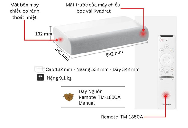 SAMSUNG SMART 4K UHD THE PREMIERE LSP7T