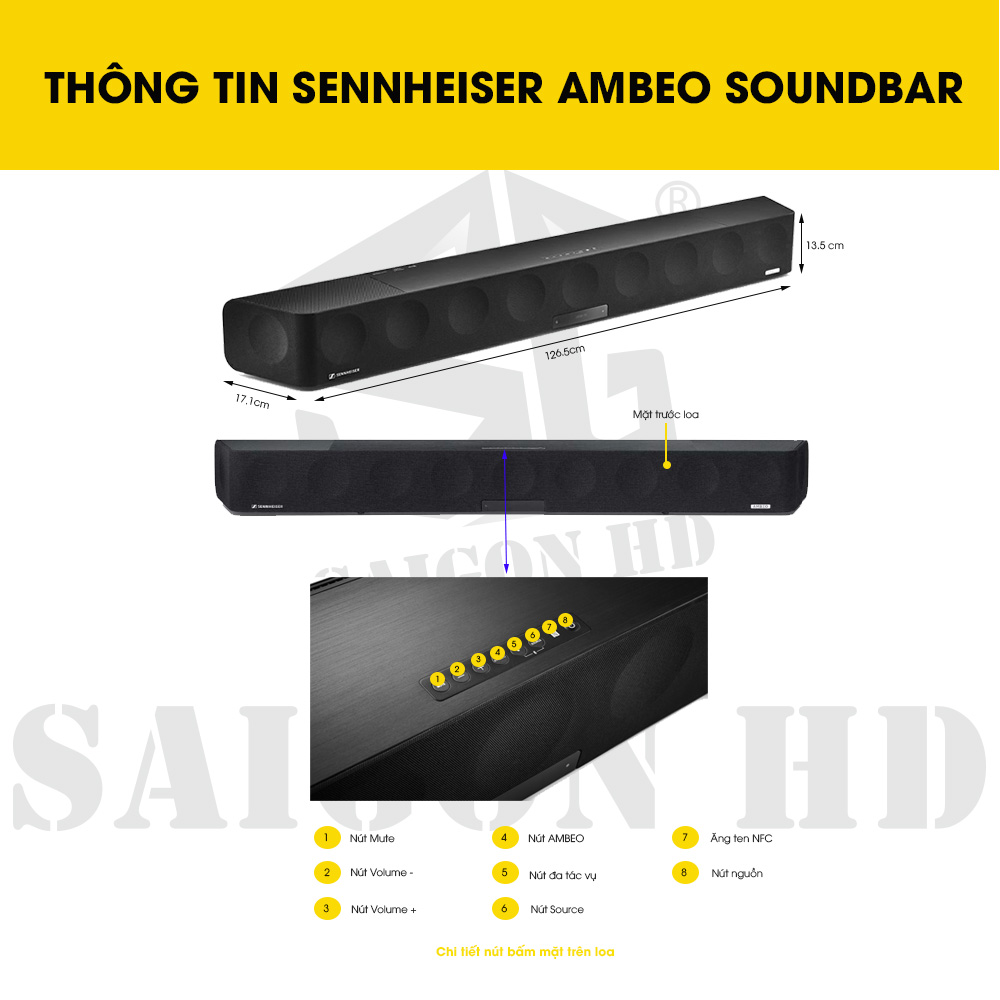 CHI TIẾT SENNHEISER AMBEO SOUNDBAR