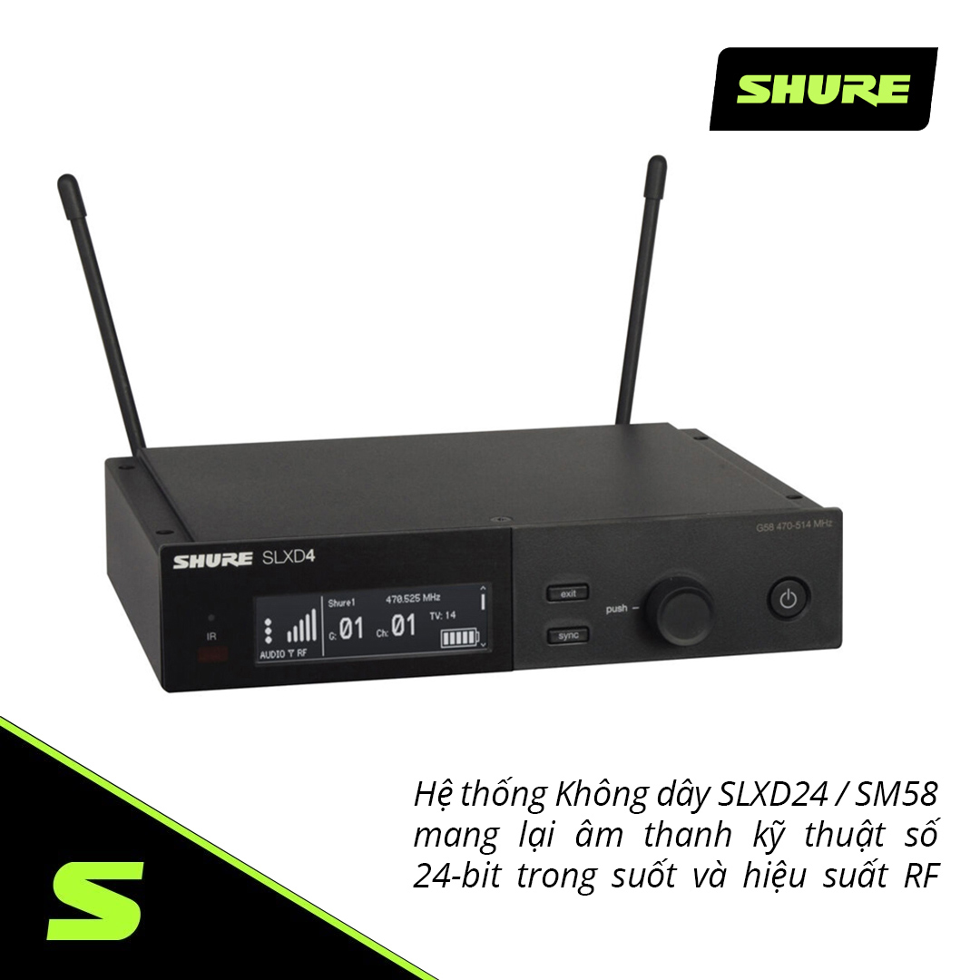 MICRO SHURE SLXD24DA/SM58