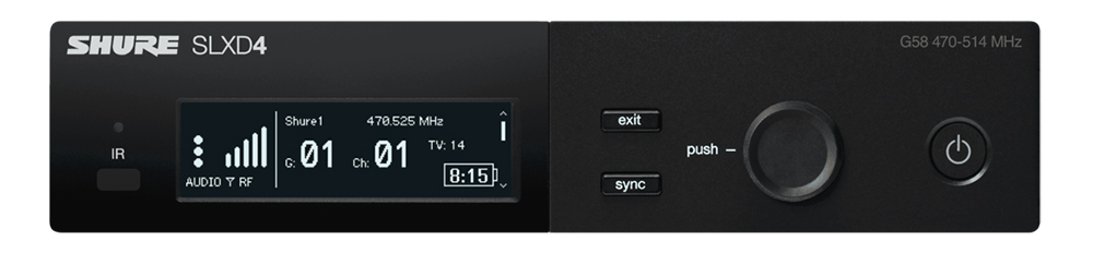 Đầu thu SLXD4 dễ dàng đồng bộ hóa các thiết bị phát không dây cho bạn nhiều lựa chọn micro
